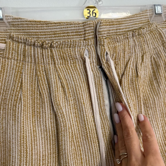 H8 Free‎ People Light at Sunrise Crop Pants Striped Drawstring - Picture 7 of 8
